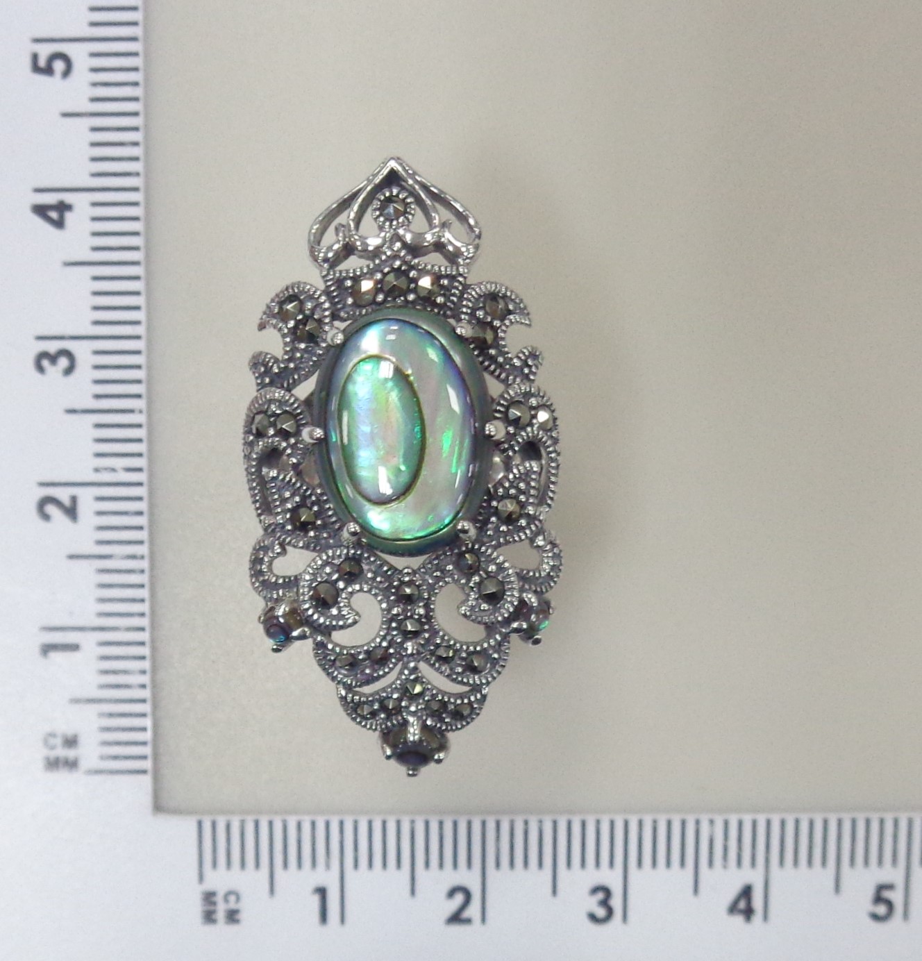 Серебряное кольцо с перламутром абалон